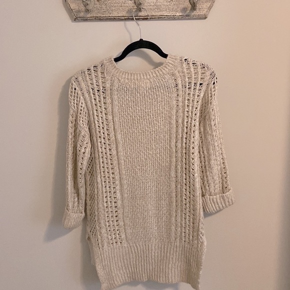 JJ Basics Cream Oatmeal Knit Sweater - Picture 2 of 4